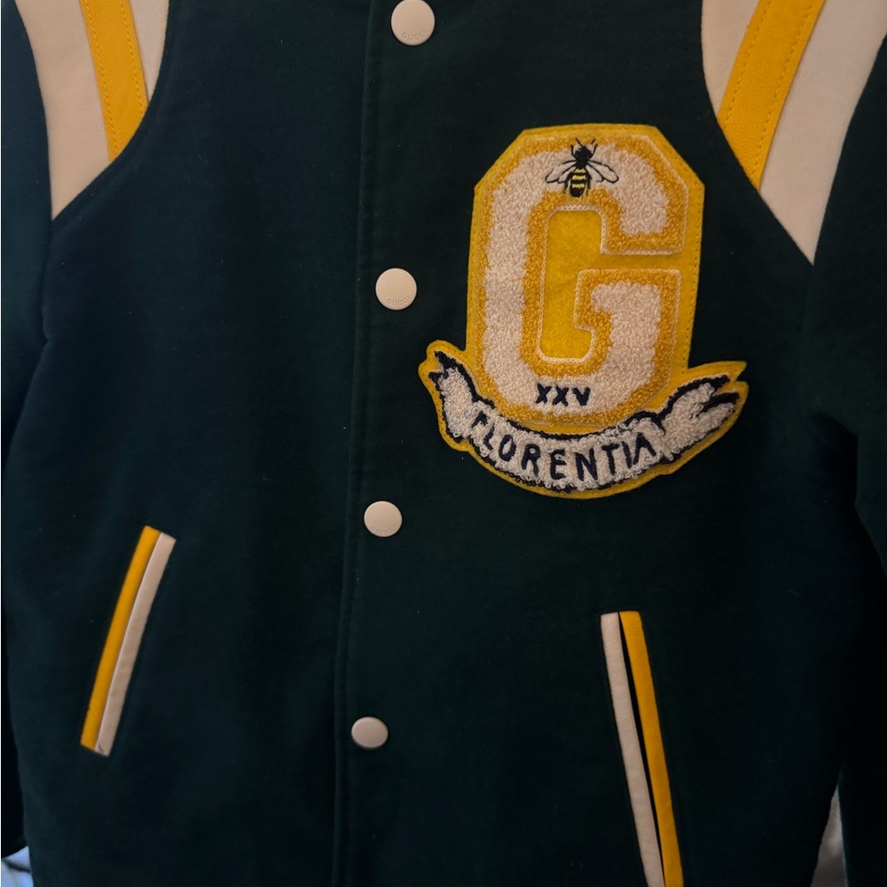 Gucci Tiger Motif Varsity Jacket